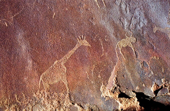 Rock paintings, Twyfelfontein, Namibia